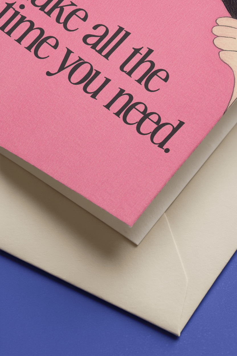 Take All the Time You Need Card mockup 3