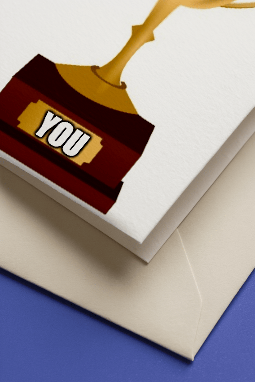 Greatest Friend Award Card mockup 3