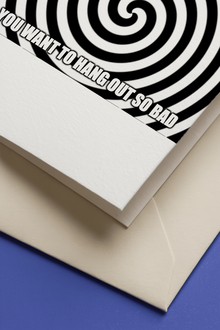 Hypnotic Hang Out Card mockup 3