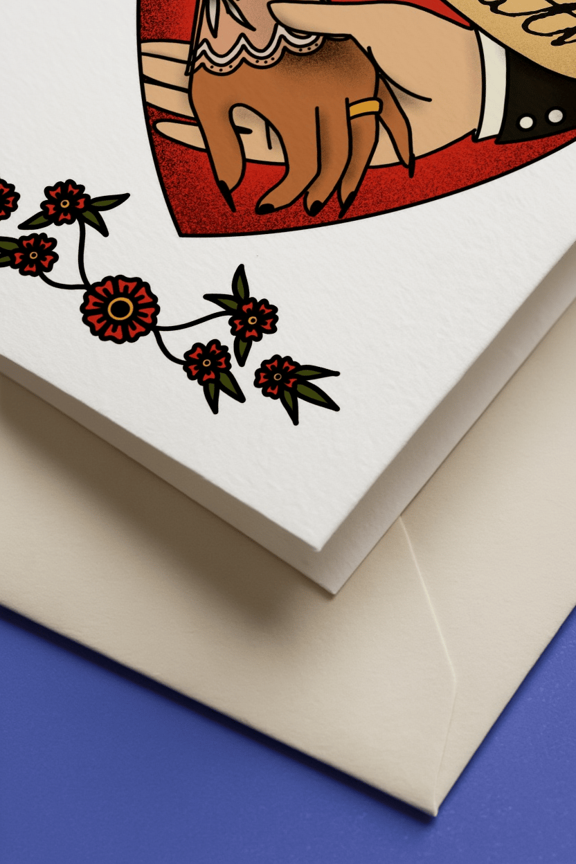 Til Death Love Card mockup 3