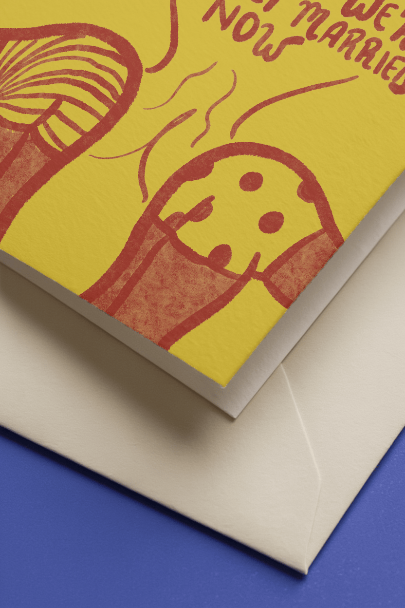Basically Married Fart Card mockup 3