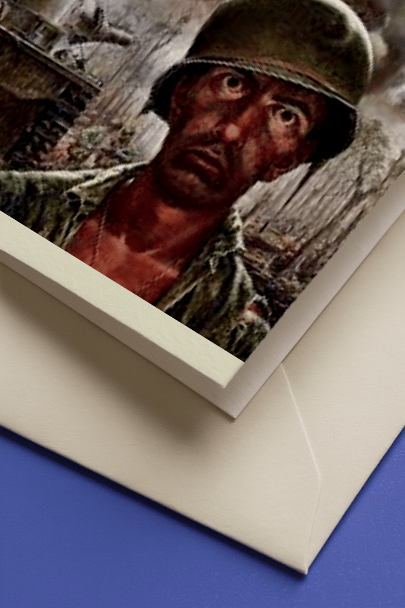 Pushing 30 Warzone Birthday Card mockup 3