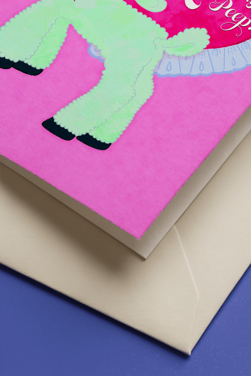 Be the Beau to My Lil Peep? Card mockup 3