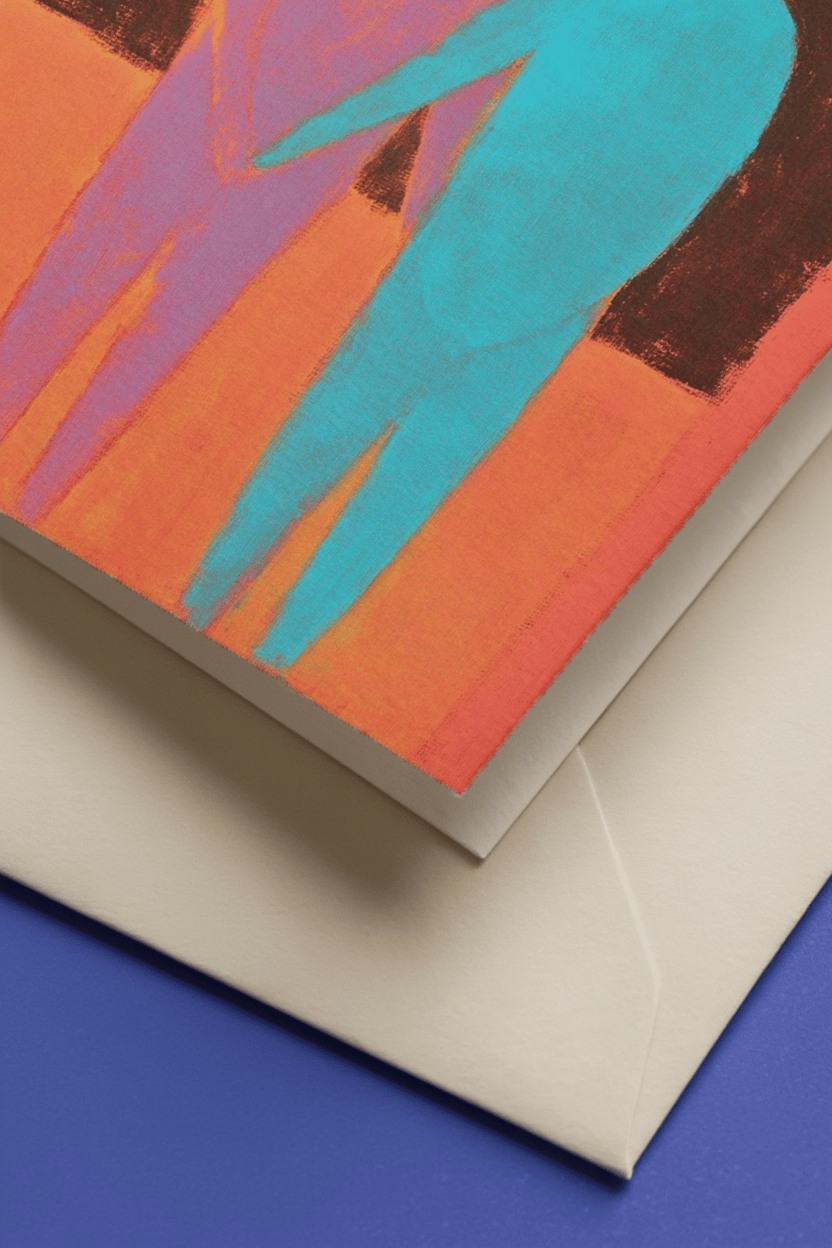 Too Deep to Ghost Card mockup 2