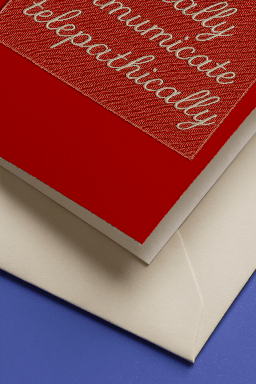 Telepathic Communication Card mockup 3