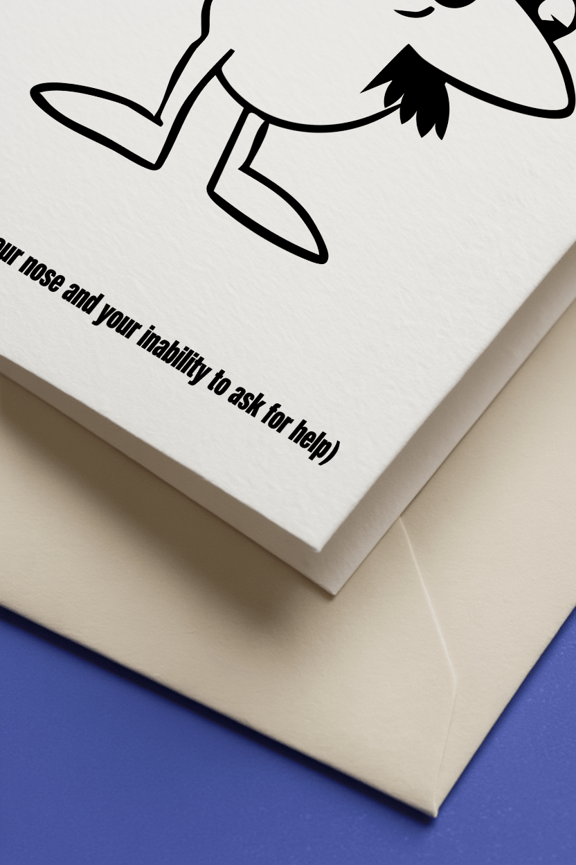 Happy Father’s Day Inherited Nose Card mockup 3
