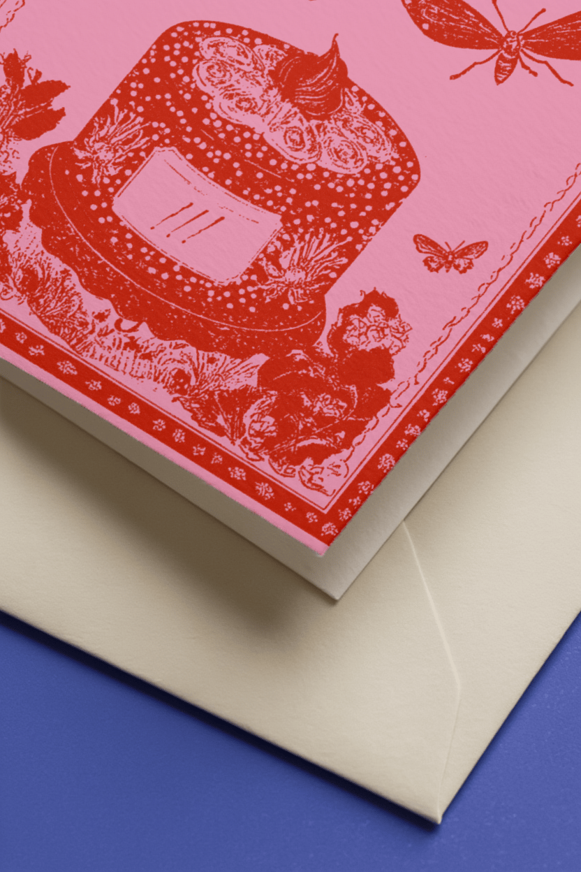 Sweet As This Cake Birthday Card mockup 3