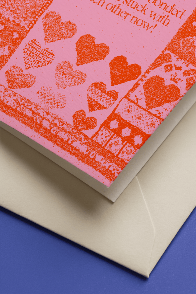 Trauma Bonded Forever Card mockup 3