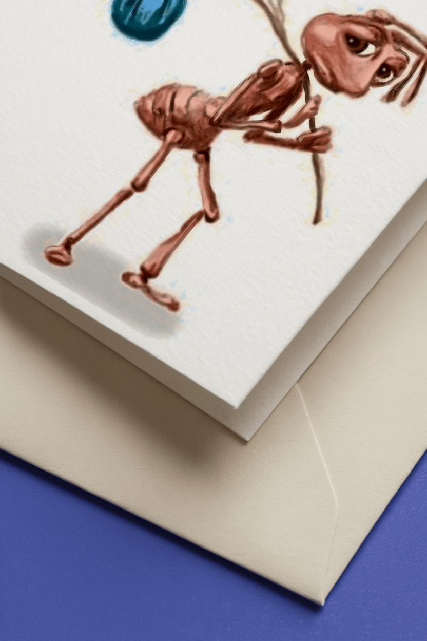 Sad Ant Ultimatum Card mockup 3