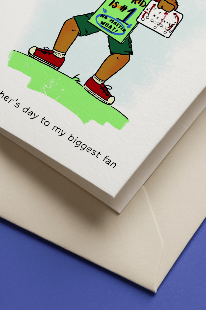 Happy Father's Day to My Biggest Fan Card mockup 3