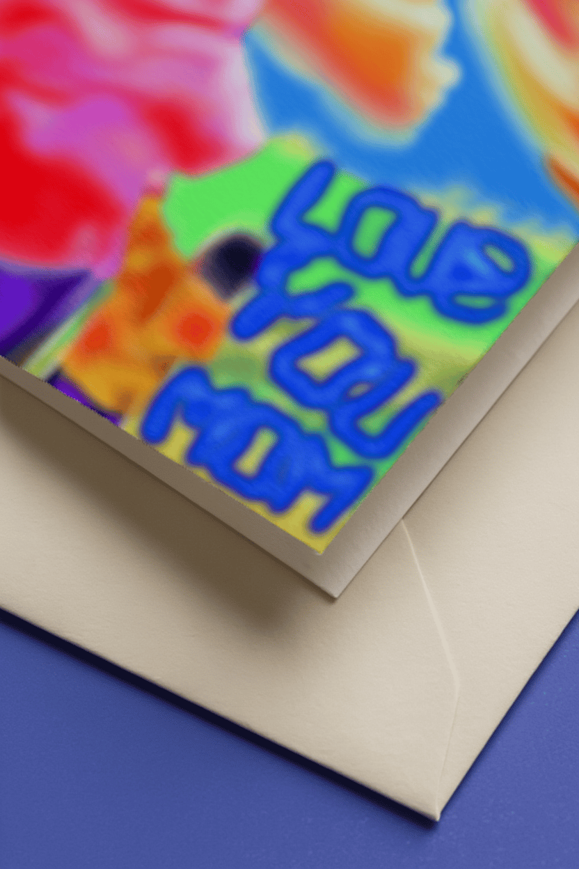 Love You Mom Cloud Card mockup 3