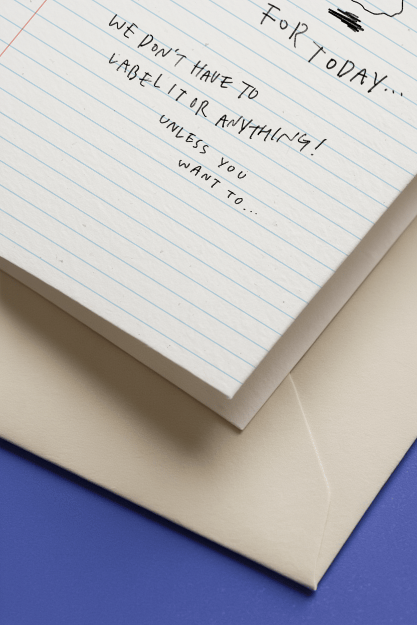 Be Mine For Today Card mockup 3
