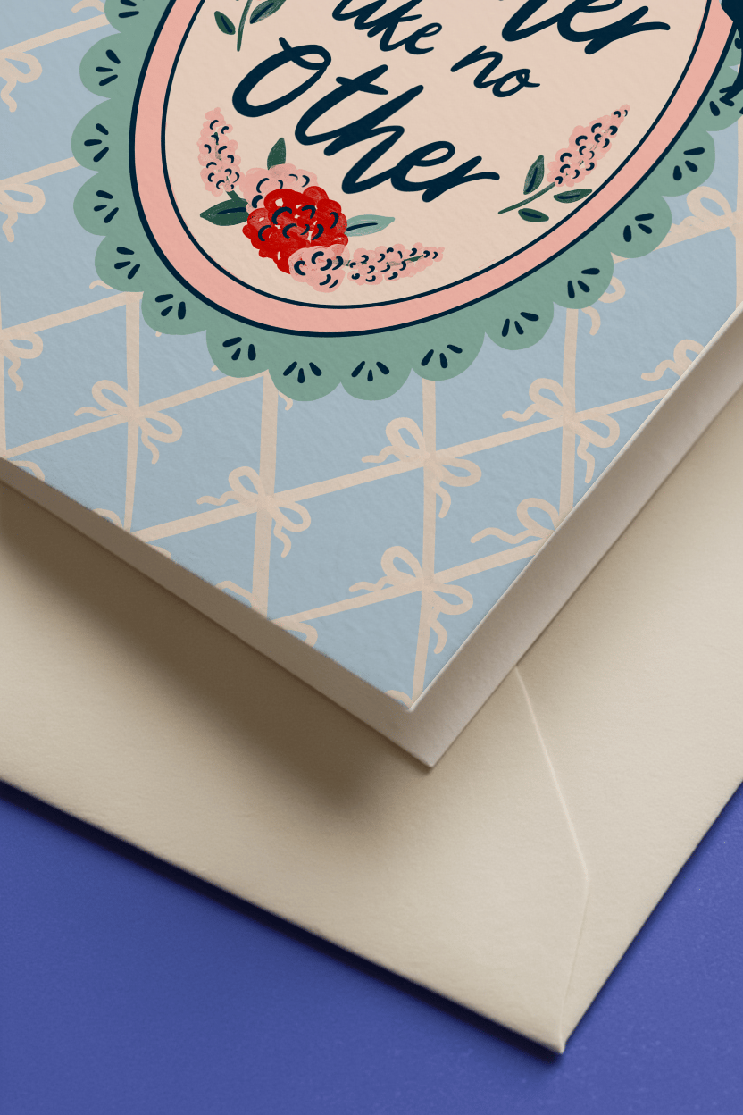 Mother Like No Other Card mockup 3