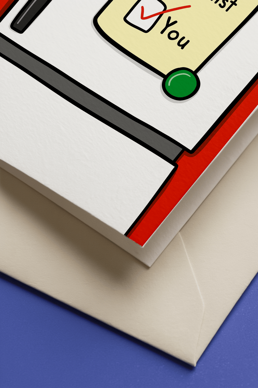Valentine’s To-Do List Card mockup 3