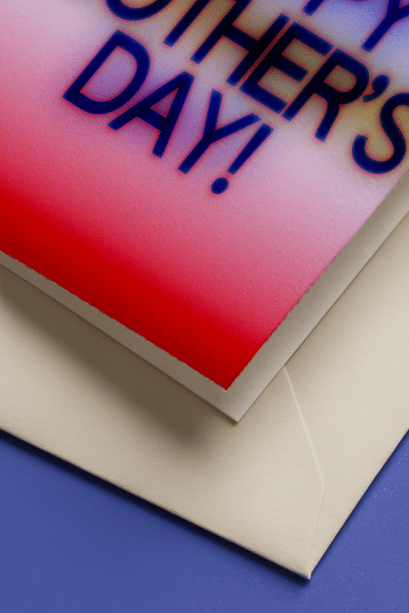 Gradient Glow Mother’s Day Card mockup 3