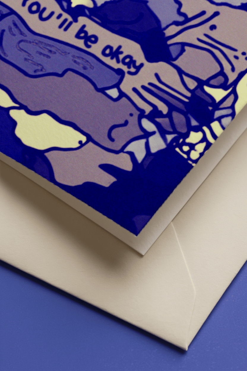 You'll Be Okay Chaos Card mockup 3