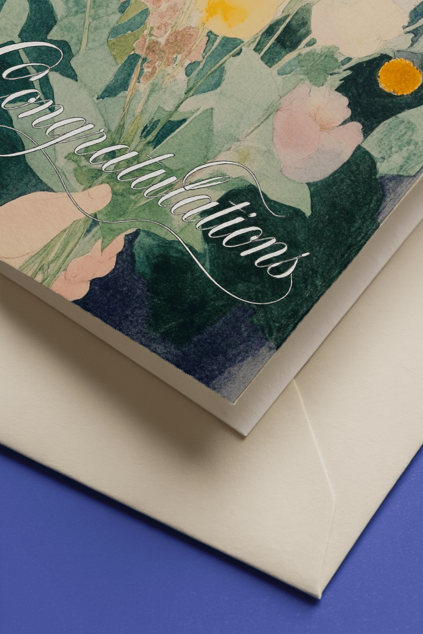 Congratulations in Bloom mockup 3