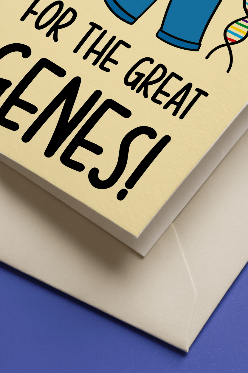 Thanks Mom for the Great Genes Card mockup 3