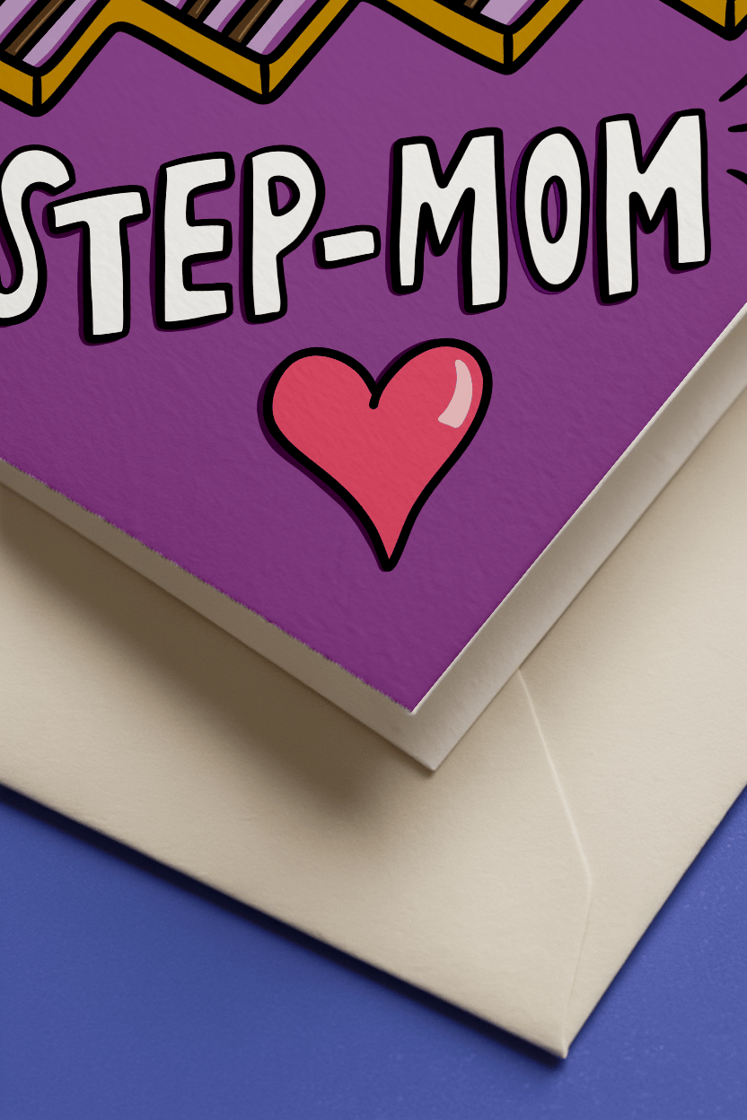 To My Step-Mom Card mockup 3