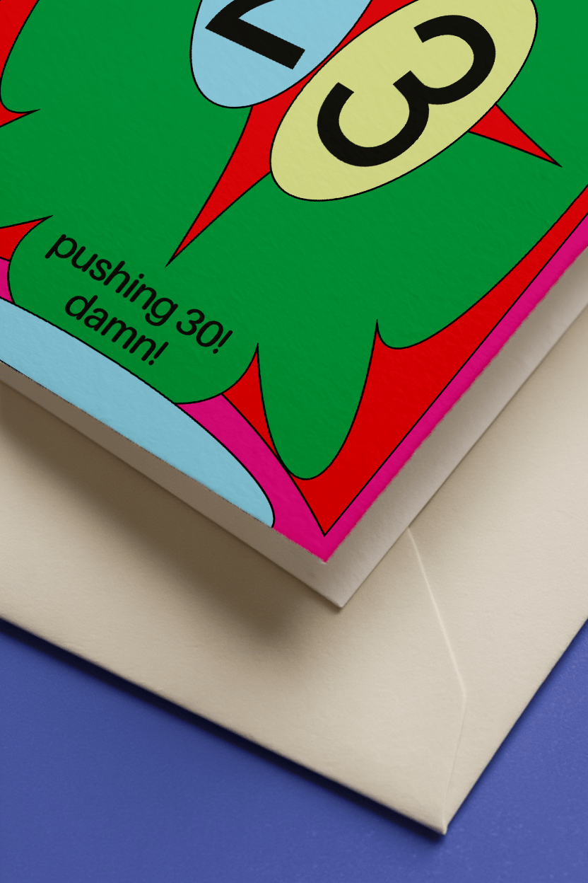 You're Old As Hell 23rd Birthday Card mockup 3