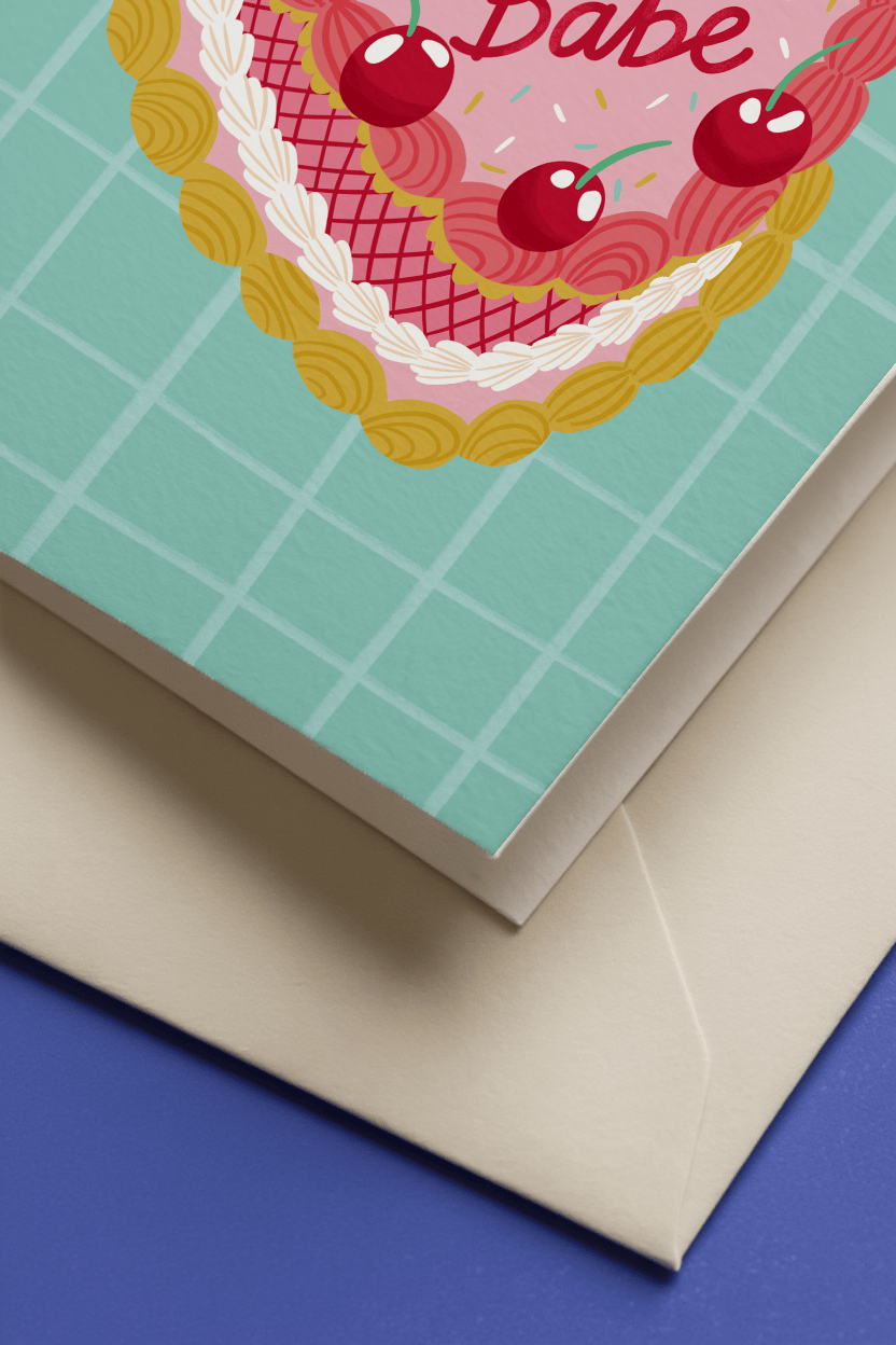 Birthday Babe Cake mockup 3