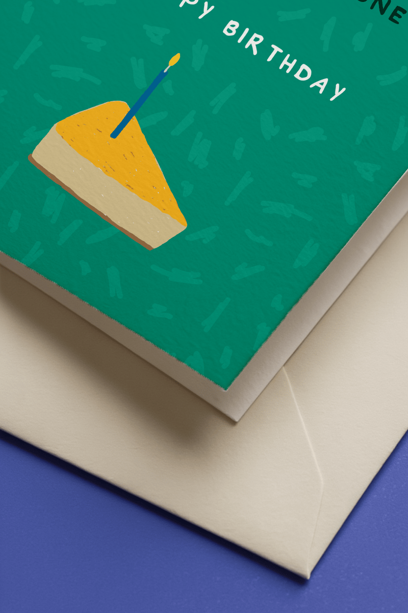 Wallet Glasses Keys Birthday Card mockup 3