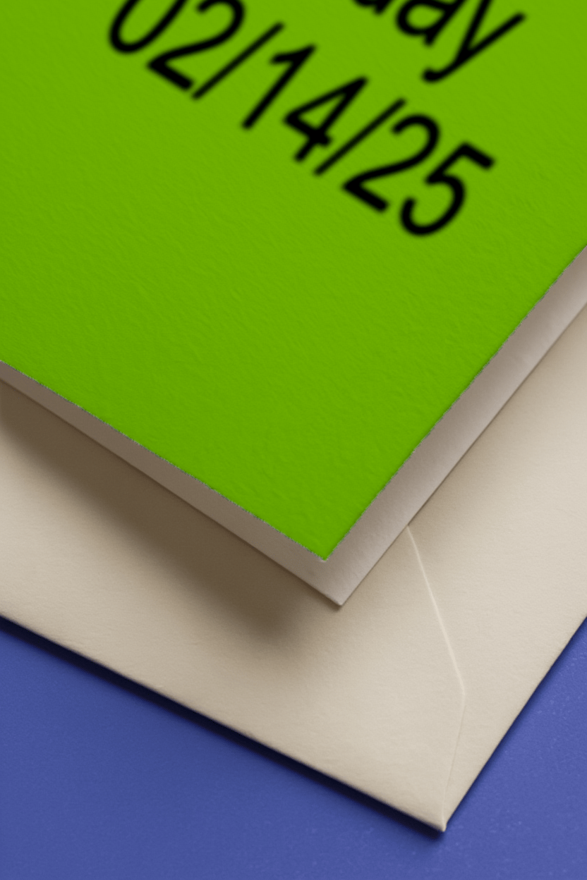 V-Day Minimalist Card mockup 3