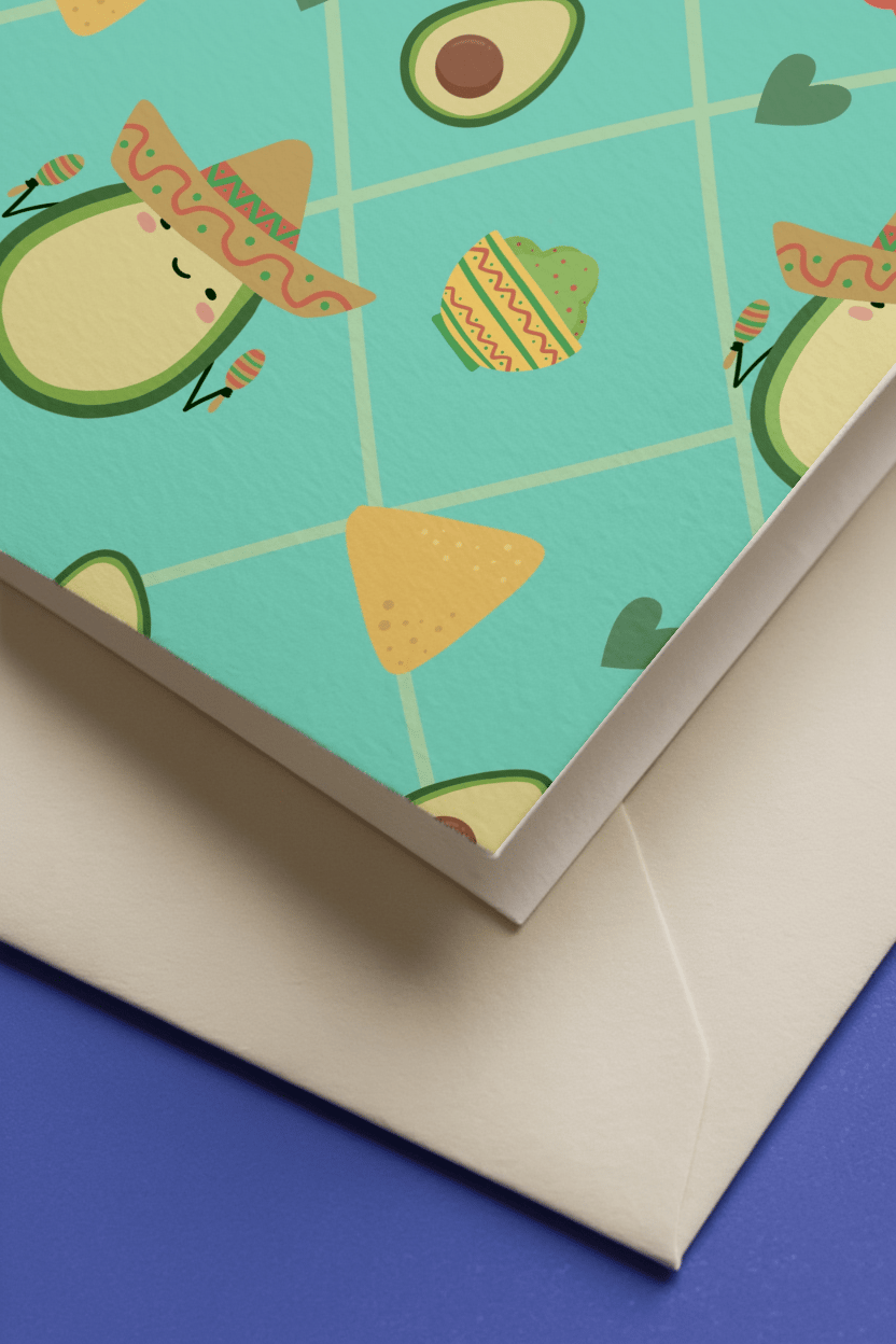 Holy Guacamole Birthday Card mockup 2