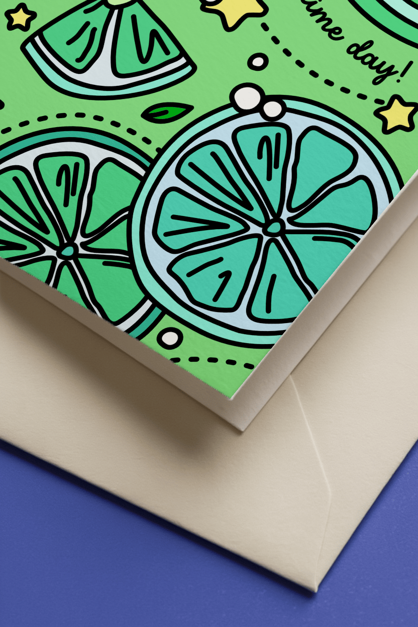 Sublime Day Lime Card mockup 3