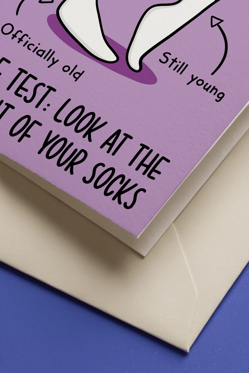 Age Test Socks mockup 3