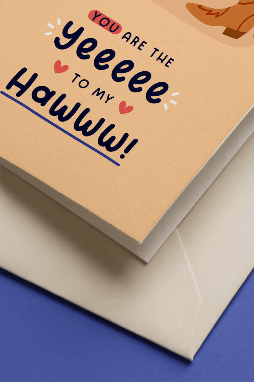 You Are the Yee to My Haw Valentine's Day mockup 3