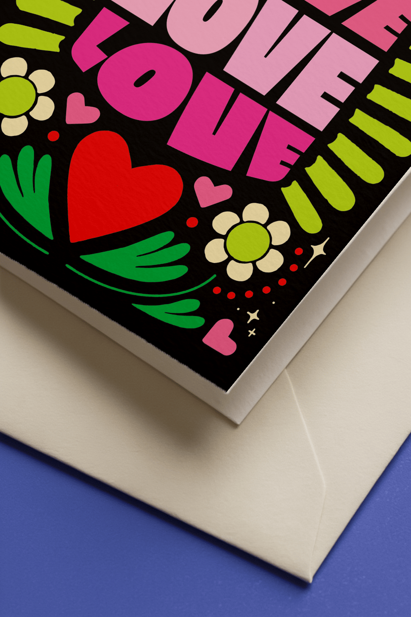Love Love Love Vibrant Valentine's Day mockup 3