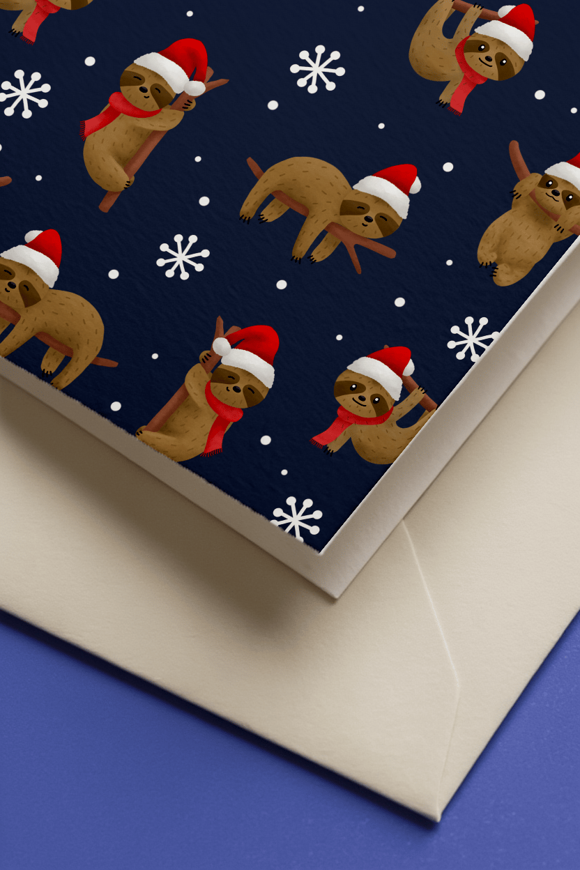Merry Slothmas mockup 3