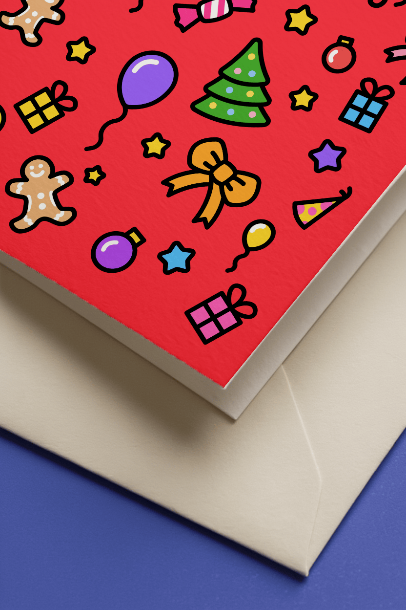 Festive Icons Merry Christmas mockup 3
