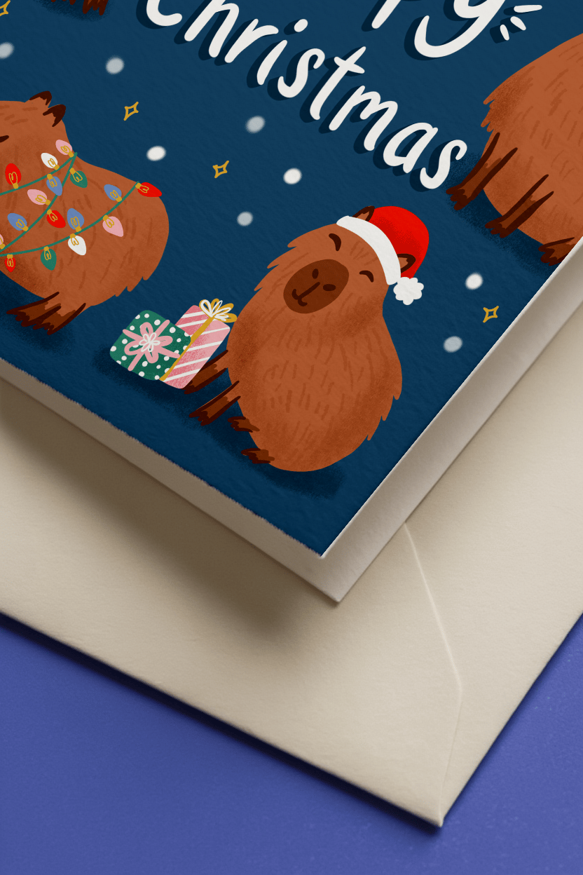 Capybara Christmas Cheer mockup 3