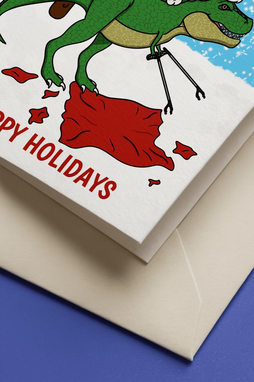 Dinosaur Christmas Gift mockup 2