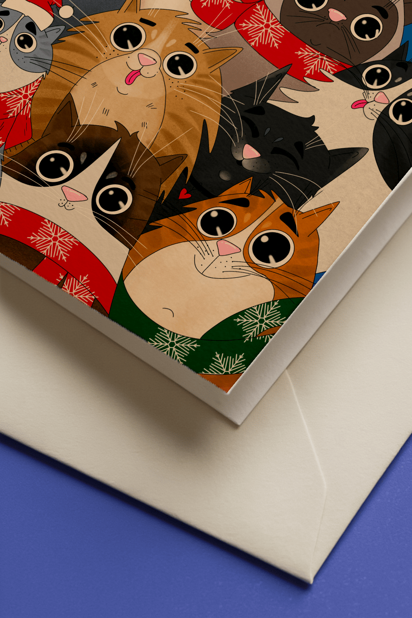 Santa Claws Christmas Cats mockup 3