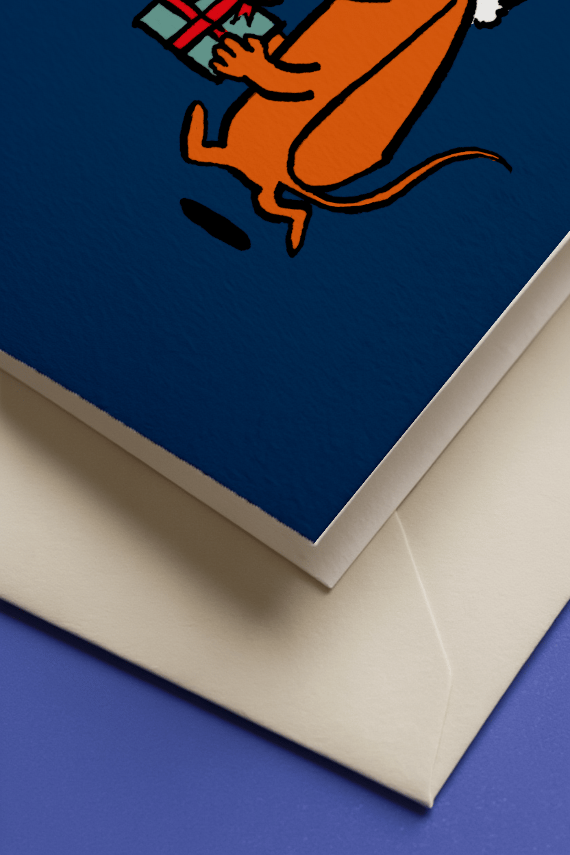Puppy With a Present mockup 3