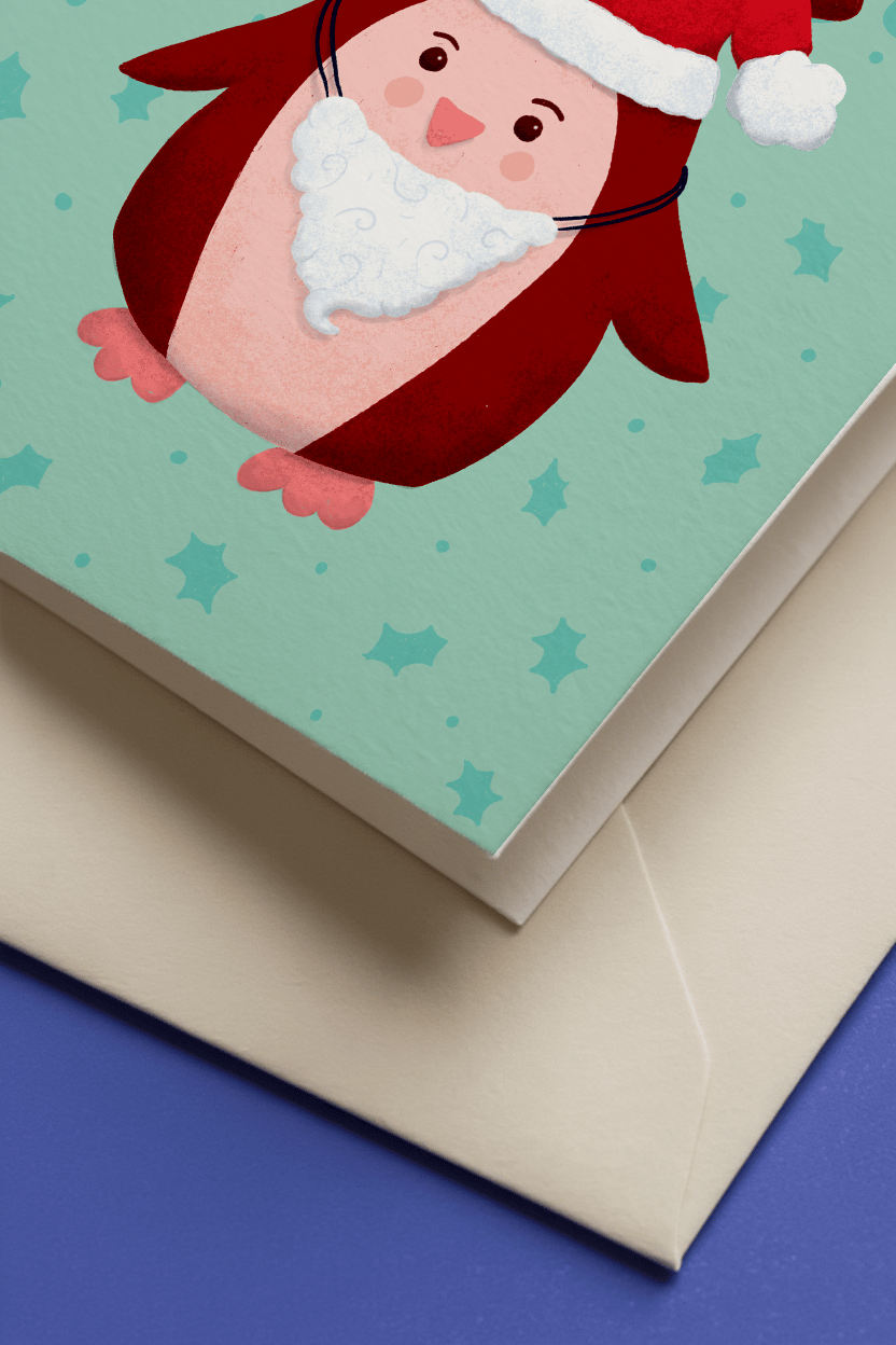 Ho Ho Ho Penguin mockup 3