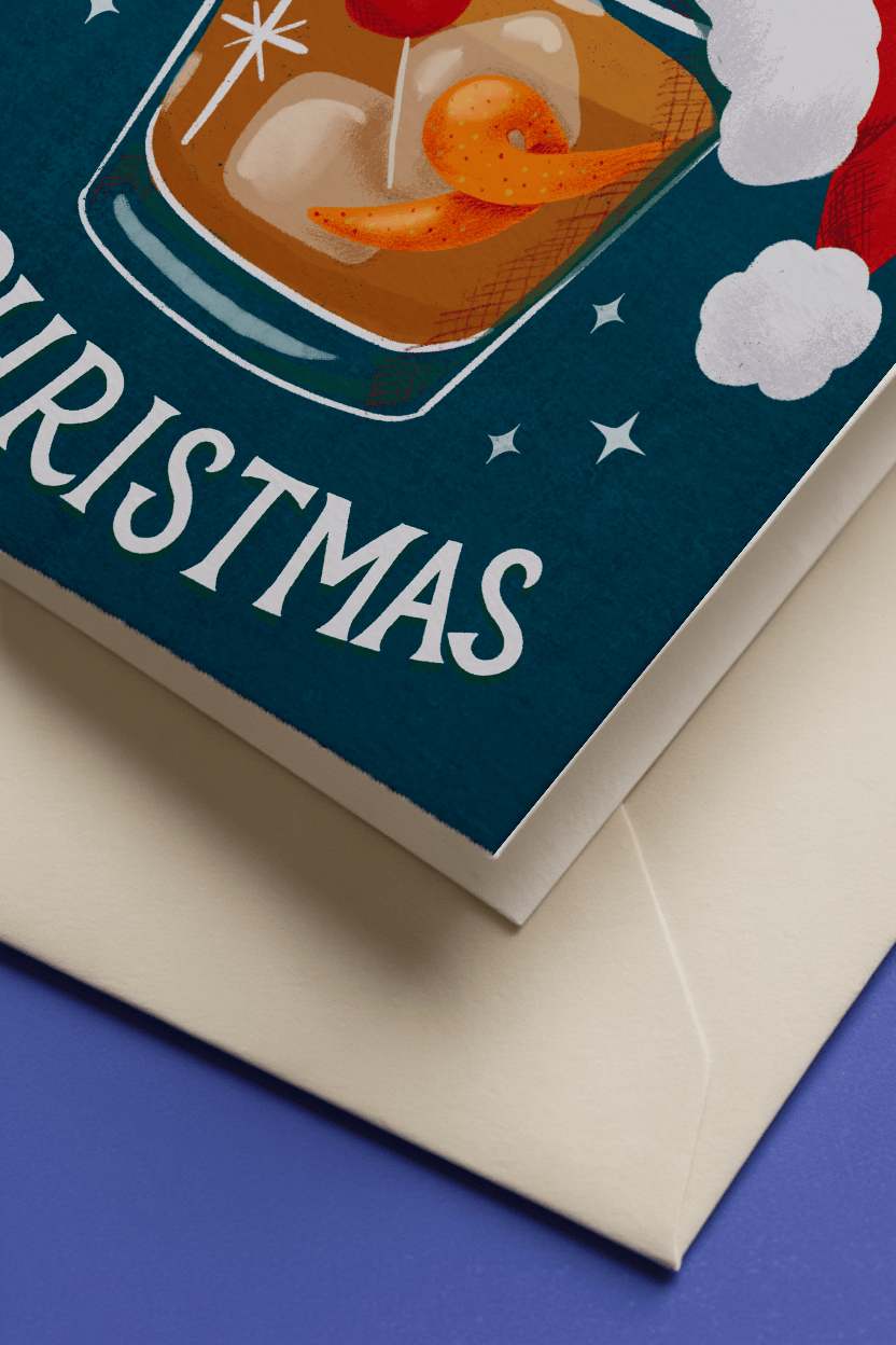 Old Fashioned Christmas Cocktail mockup 3