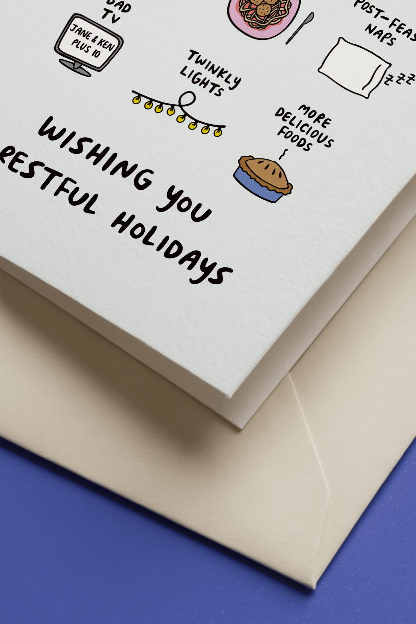 Wishing You a Restful Holidays mockup 2