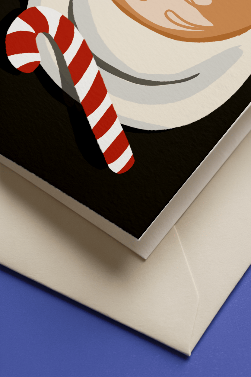 Christmas Latte with Candy Cane mockup 3