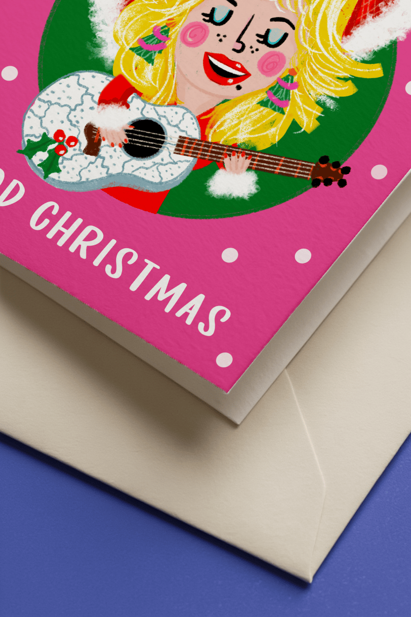 Dolly Christmas Card mockup 3