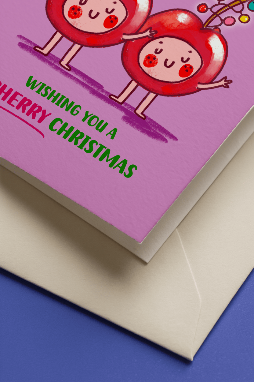 Wishing You a Cherry Christmas mockup 3