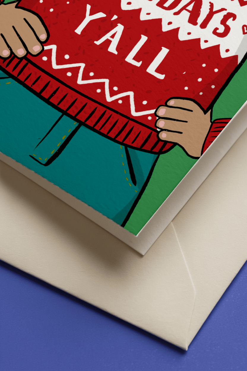 Happy Holidays Y'all mockup 2