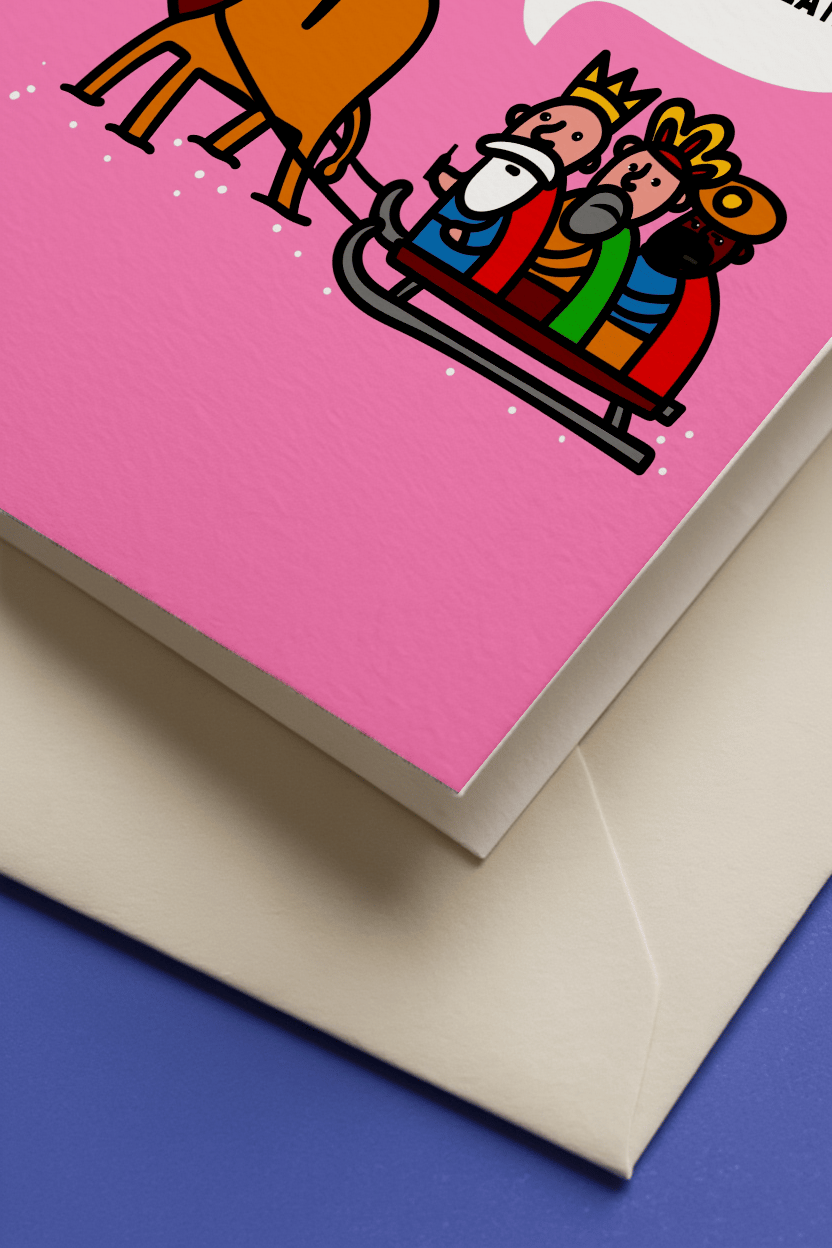 Three Kings Chocolate Card mockup 3