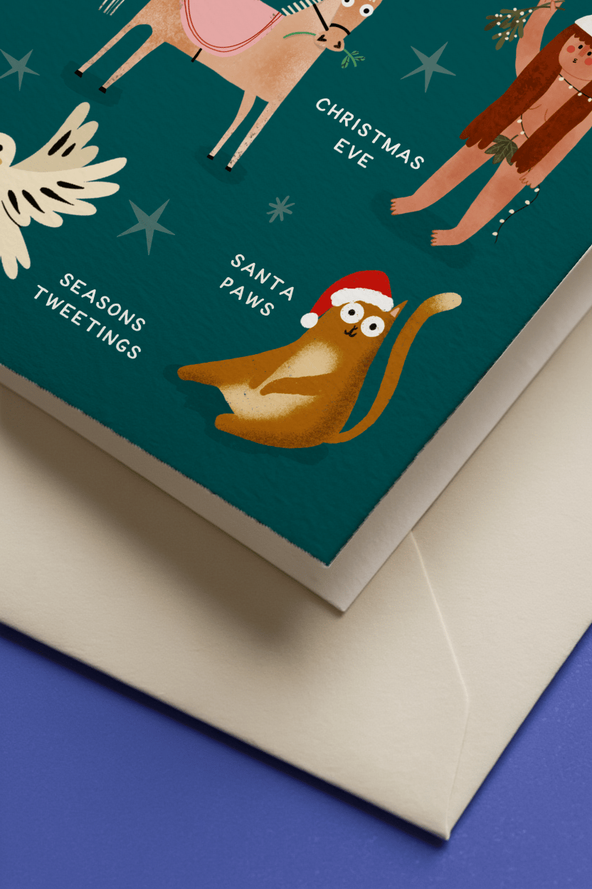 Animal Christmas Pun mockup 3