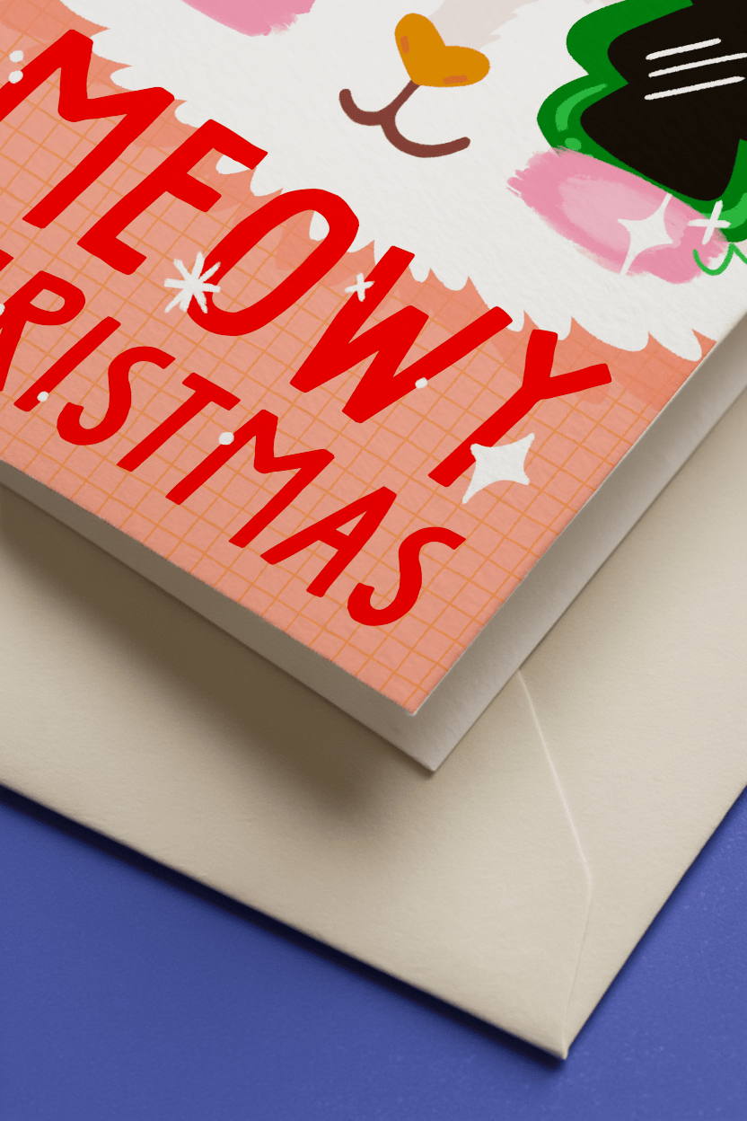 Meowy Christmas mockup 3