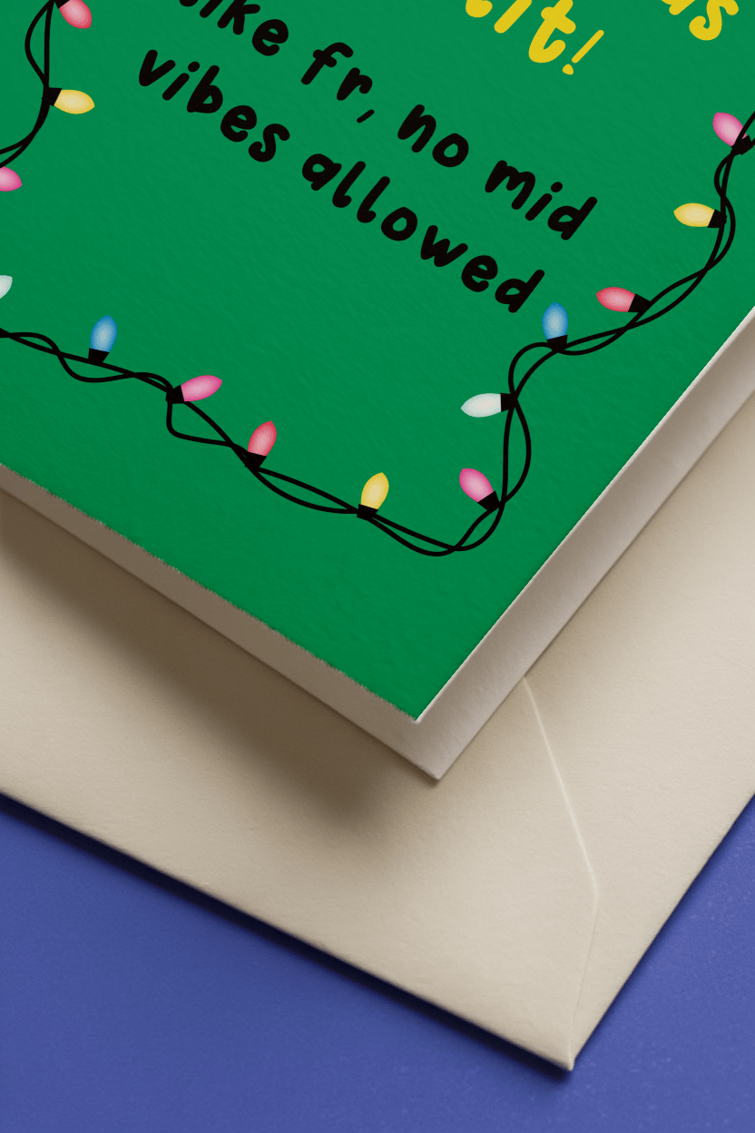 Hope Your Christmas is Lit Card mockup 3