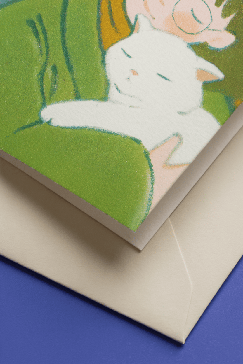 cat mom hugging mockup 3